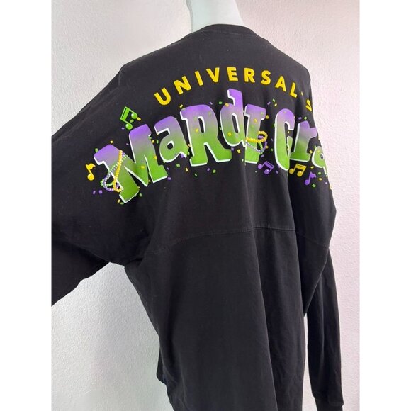 Universal Studio's XL black long sleeve spirit jersey mardi gras carnaval shirt - Picture 4 of 6